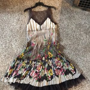 Mid length chiffon dress